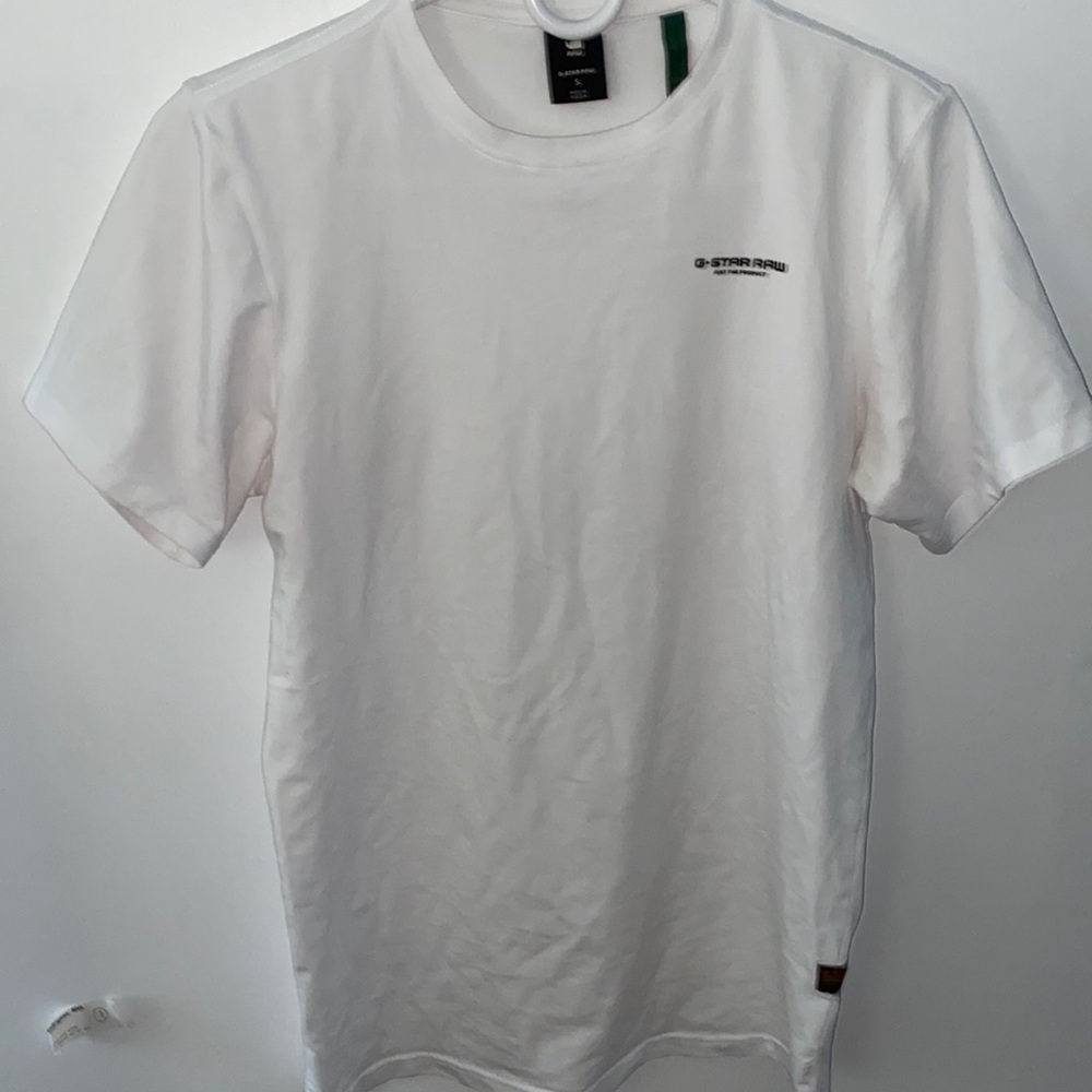 “G-STAR RAW JUST THE PRODUCT” WHITE TEE